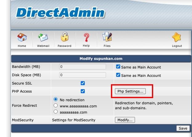 memory_limit Click Php Settings | supunkan