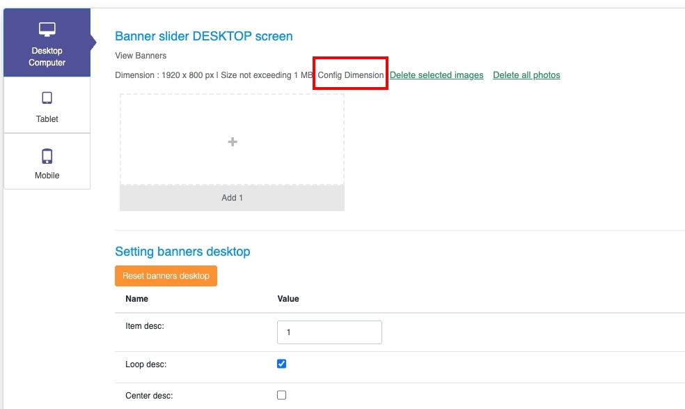 Creating Custom Banners: Config Dimension allows changing image size | supunkan