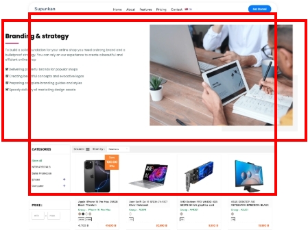 Product description full screen content | supunkan