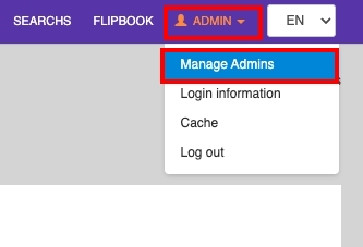 Manage Admins | supunkan