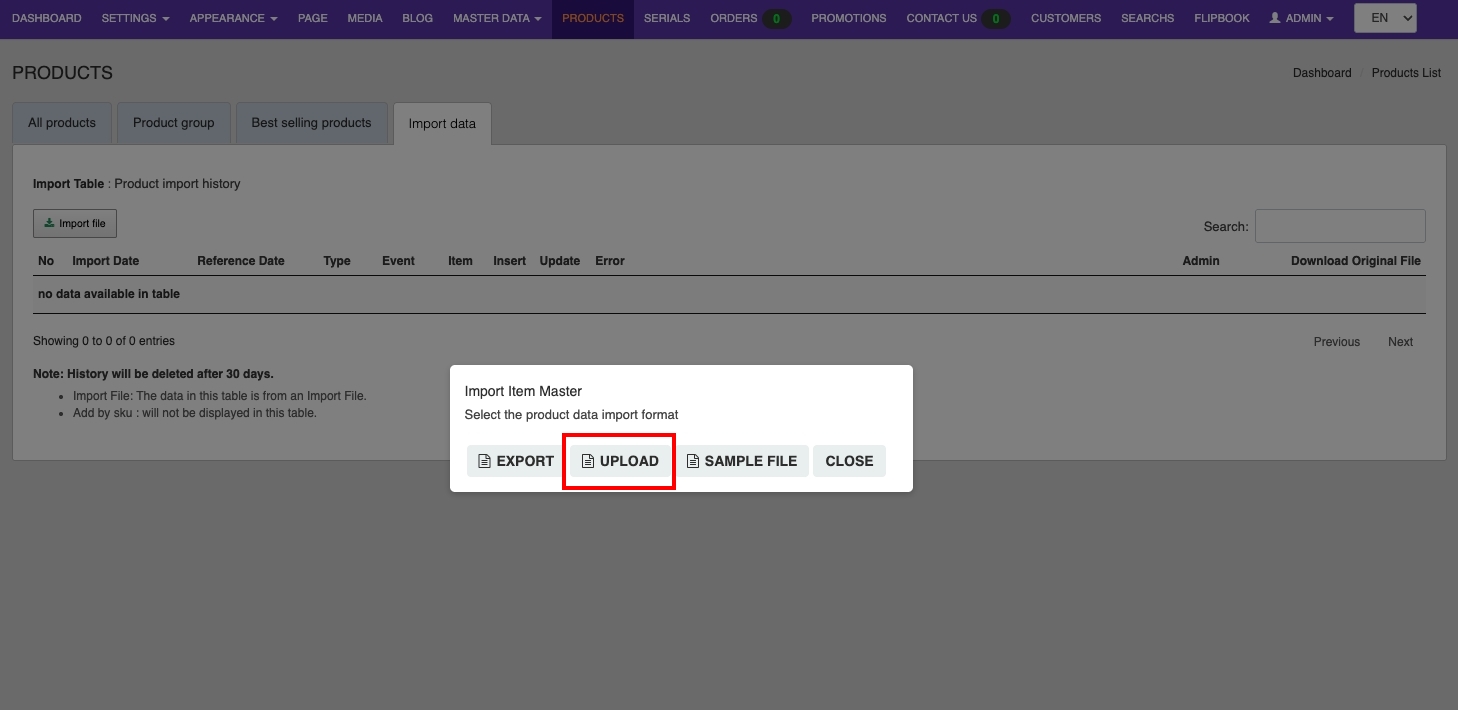 Upload Product | supunkan