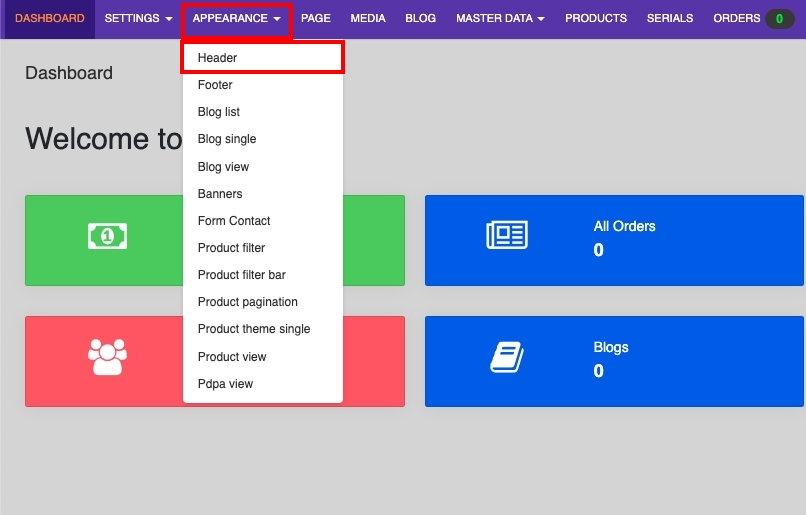 Create a One Page Header with supunkan.com
