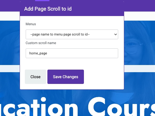 ตั้งชื่อ Scroll ให้ตรงกลับ Header url = home_page | supunkan