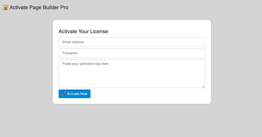 Set the language on your website. Activate Page Builder Pro page | supunkan