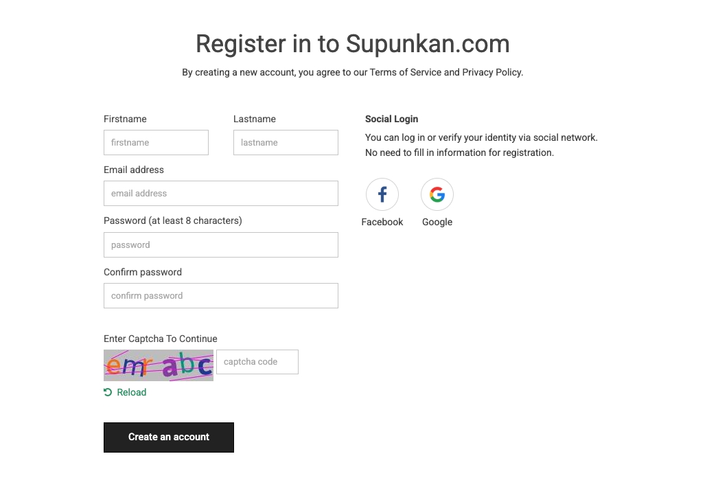 Set the language on your website. Sign up page. Activate Page Builder Pro | supunkan